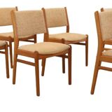 Set van 6 Deense eetkamerstoelen 'Bagenkop'