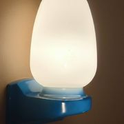 Vintage blue Tovi wall light Mid Century Modern/Space Age opaline scandi