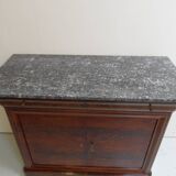 Antique mahogany sideboard with marble top
