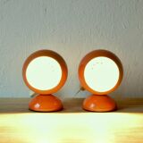 Pair of vintage falca lamps - ball lamps - space age design - made in italy