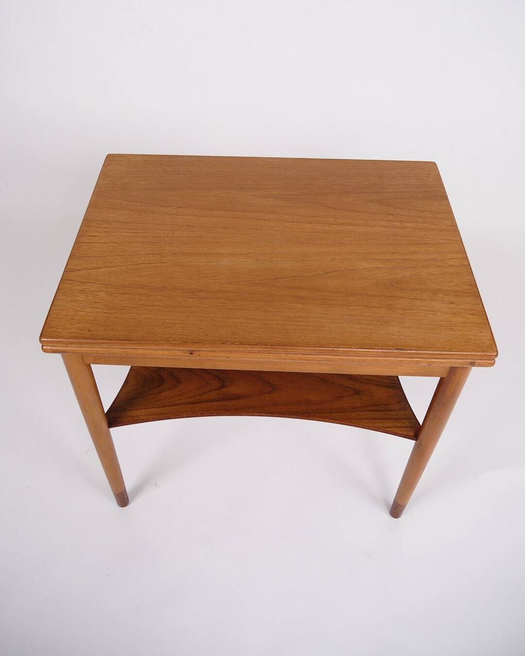 Folding table - Teak & Beech - Brass fittings - Børge Mogensen - Søborg Furniture Factory - 1950s