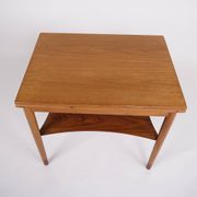 Folding table - Teak & Beech - Brass fittings - Børge Mogensen - Søborg Furniture Factory - 1950s