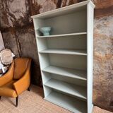 Celadon green bookcase