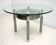 Zelino Poccioni Italian Modern Round Dining Table Mirrored Crystal for Mp2