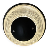 Black Holophane wall light
