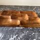 Wooden compartmentalized dish