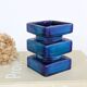Cari Zalloni vase for Steuler, model 5101, Blue Space Age Ceramic