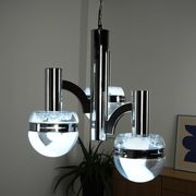 Space Age chandelier, Murano glass, 1970s, made in Italy