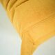 Togo Chair and Pouf Set in Yellow Tweed