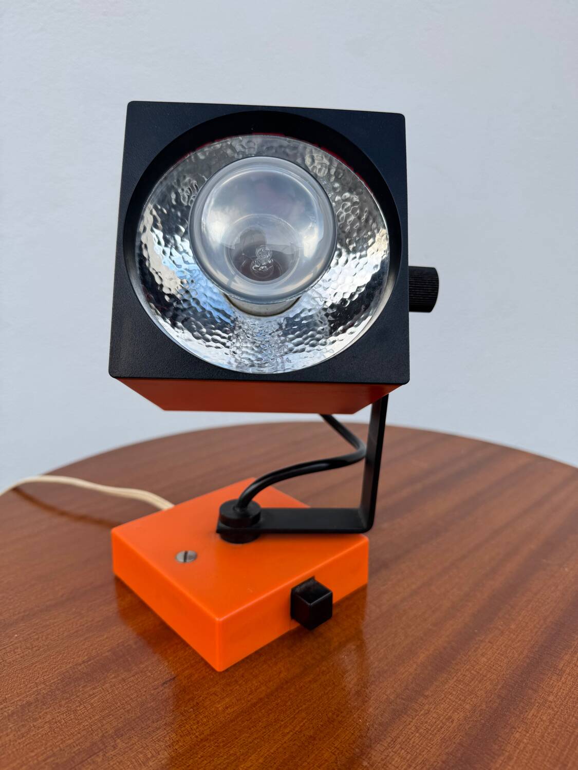 Philips orange wall lamp from the 1970s.