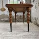 Table drapière en noyer, 1900
