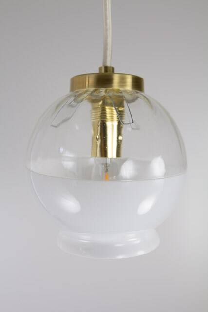 BELA Pendant Lamp * MCM Hanging Light * Rewired Mini * Vintage Ceiling Small Fixture * Yugoslavia *