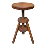 Vintage Adjustable Screw Stool