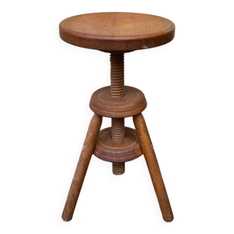 Tabouret à vis réglable vintage