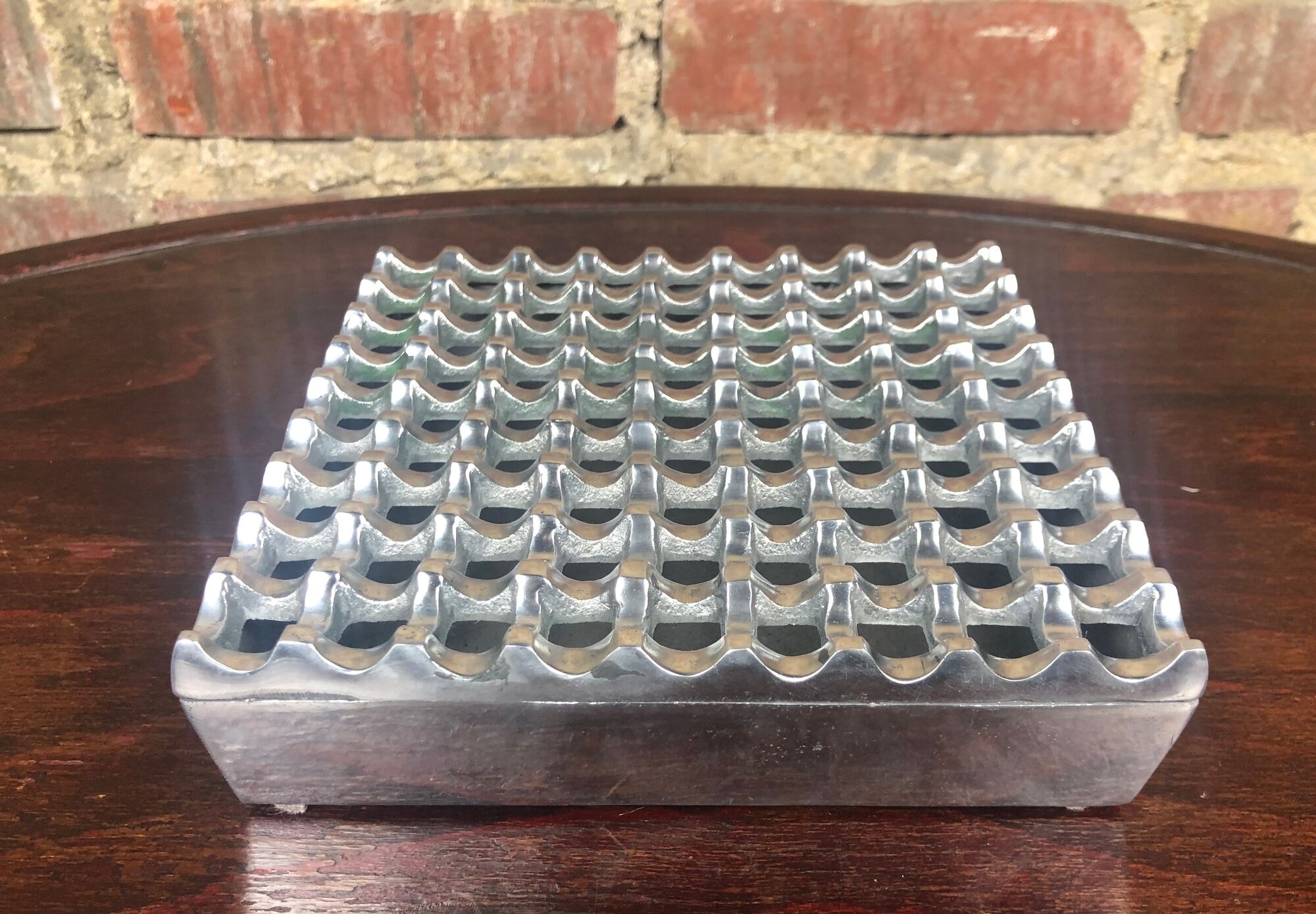 Aluminium cast iron ashtray Scandinavian design 60'S