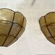 Paire d'appliques nacre coquillage