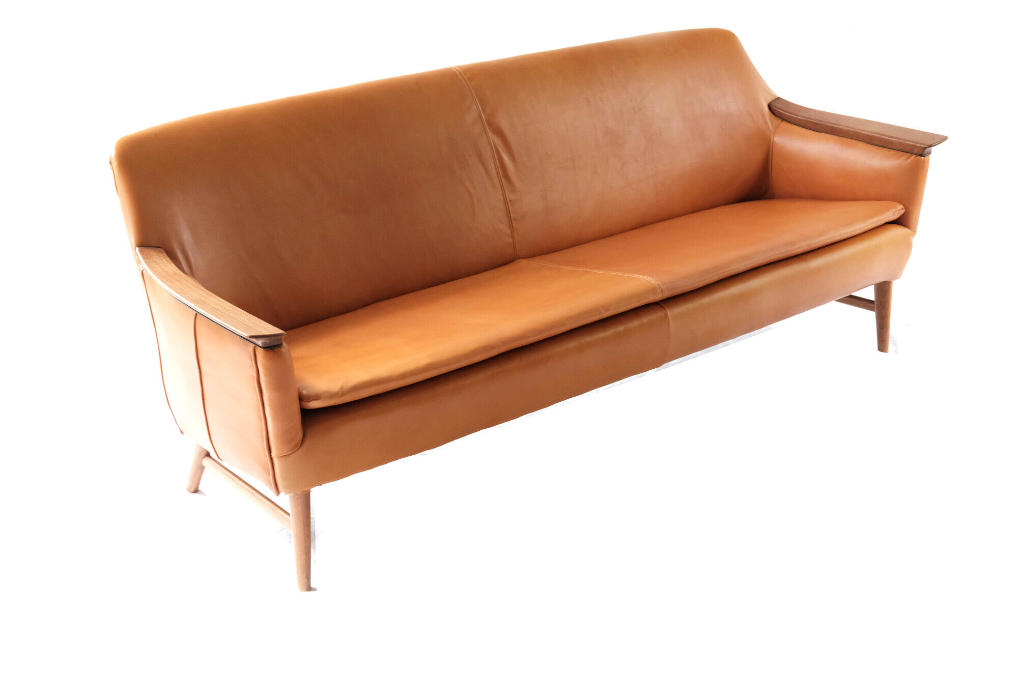 Scandinavian leather sofa, Norway 1970's