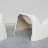 Pair of 'Space Age' Fibreglass 'Toga' Armchairs by Sergio Mazza for Artemide