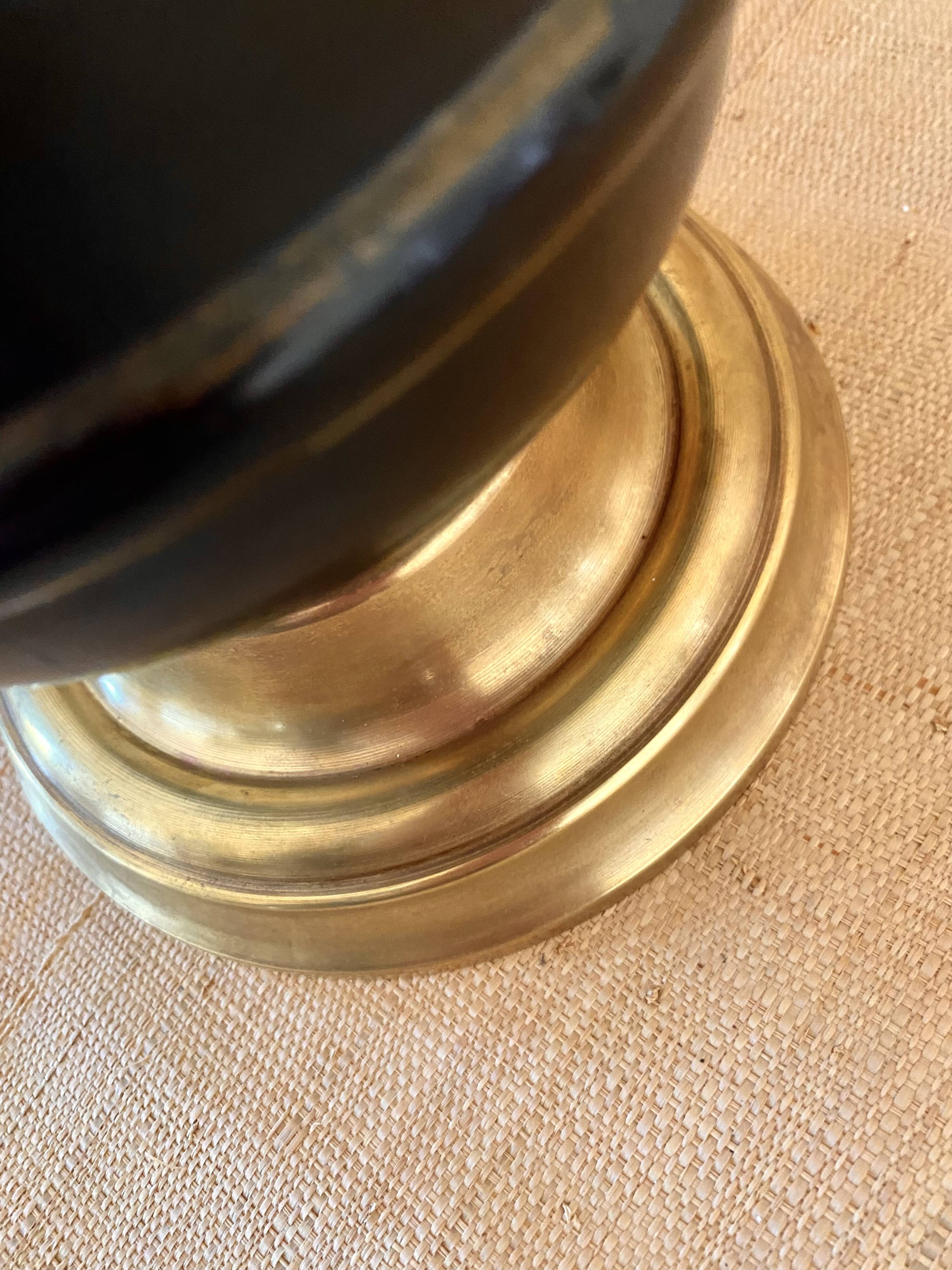 Lamp from the early 1900s, fabric cable, cotton shade.