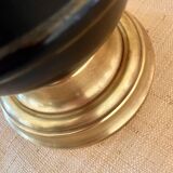 Lamp from the early 1900s, fabric cable, cotton shade.