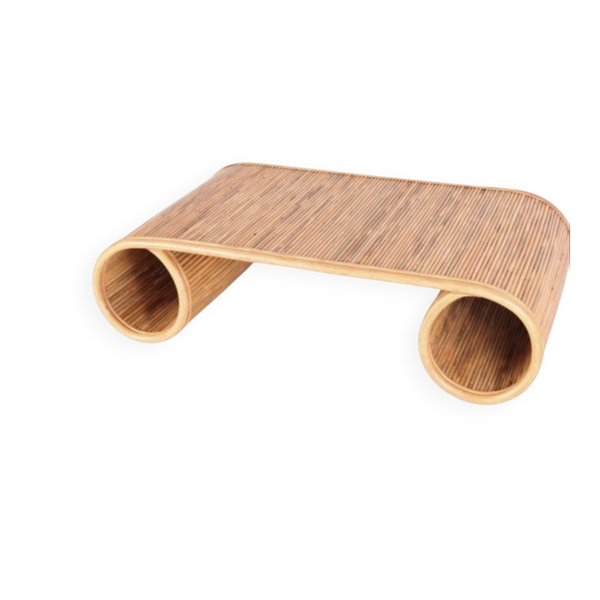 Table de salon en rotin