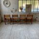 4 vintage Plywood chairs 80s