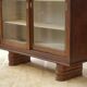 1940s oak display cabinet