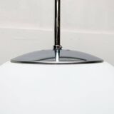 Vintage glass ball pendant lamp in German space style by Limburg.