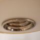 70s vintage chandelier in white metal Italian design