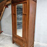 Antique French wardrobe with mirror