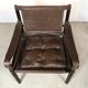 Model Sirocco leather safari chair by Arne Norell, 1960s