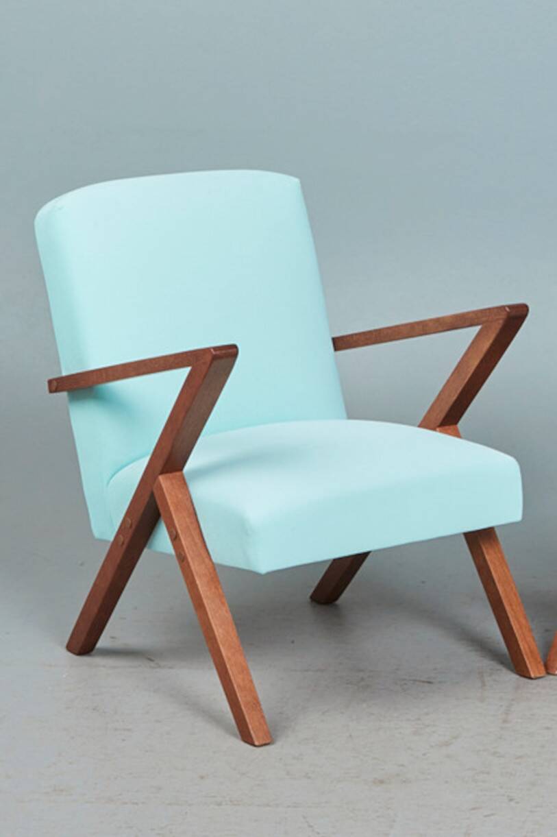 Vintage model z armchair in the style of Paul Jensen 1960 Sweden