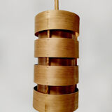 Vintage pine veneer pendant lamp