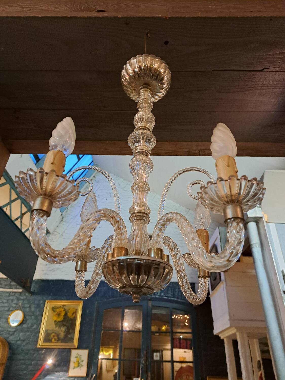 Murano crystal chandelier