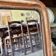 Louis Philippe mirror in gilded stucco ☐ 63.5 x 51 cm