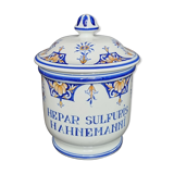 Pharmacy pot in Malicorne earthenware