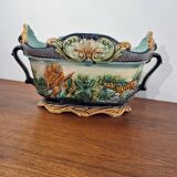 Majolica slip planter