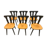 Series of 6 vintage bistro chairs