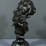 Bronze “Laughing Child”, signed A.Injalbert – Late 19th century