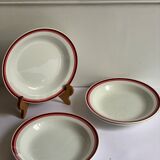 4 vintage HBCM plates