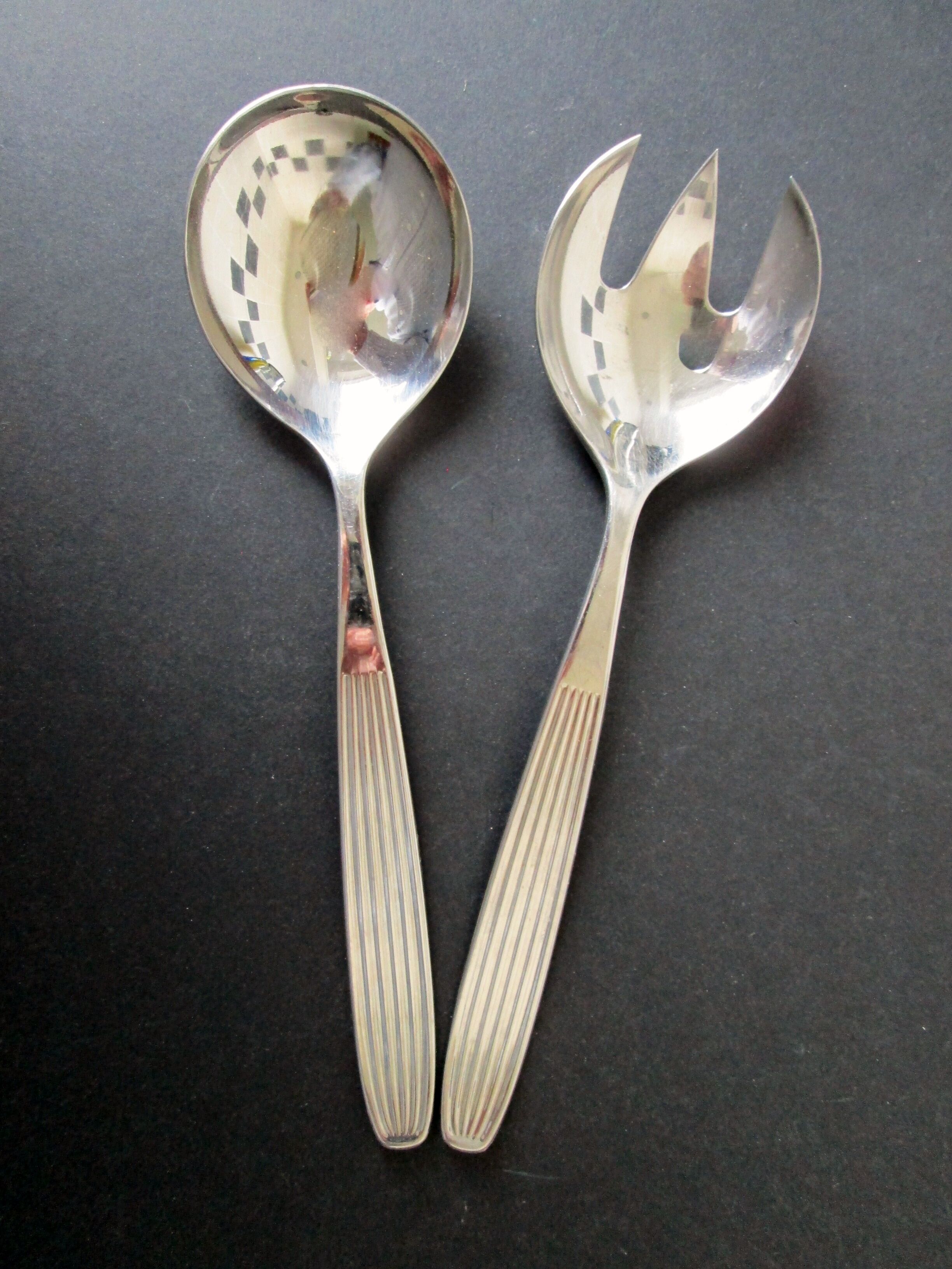 Kaj Franck vintage flatware / cutlery “Scandia” pattern, Finnish design 1952 for Hackman Finland, 3 pieces
