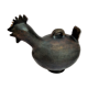Pourer, terracotta teapot. Hen.