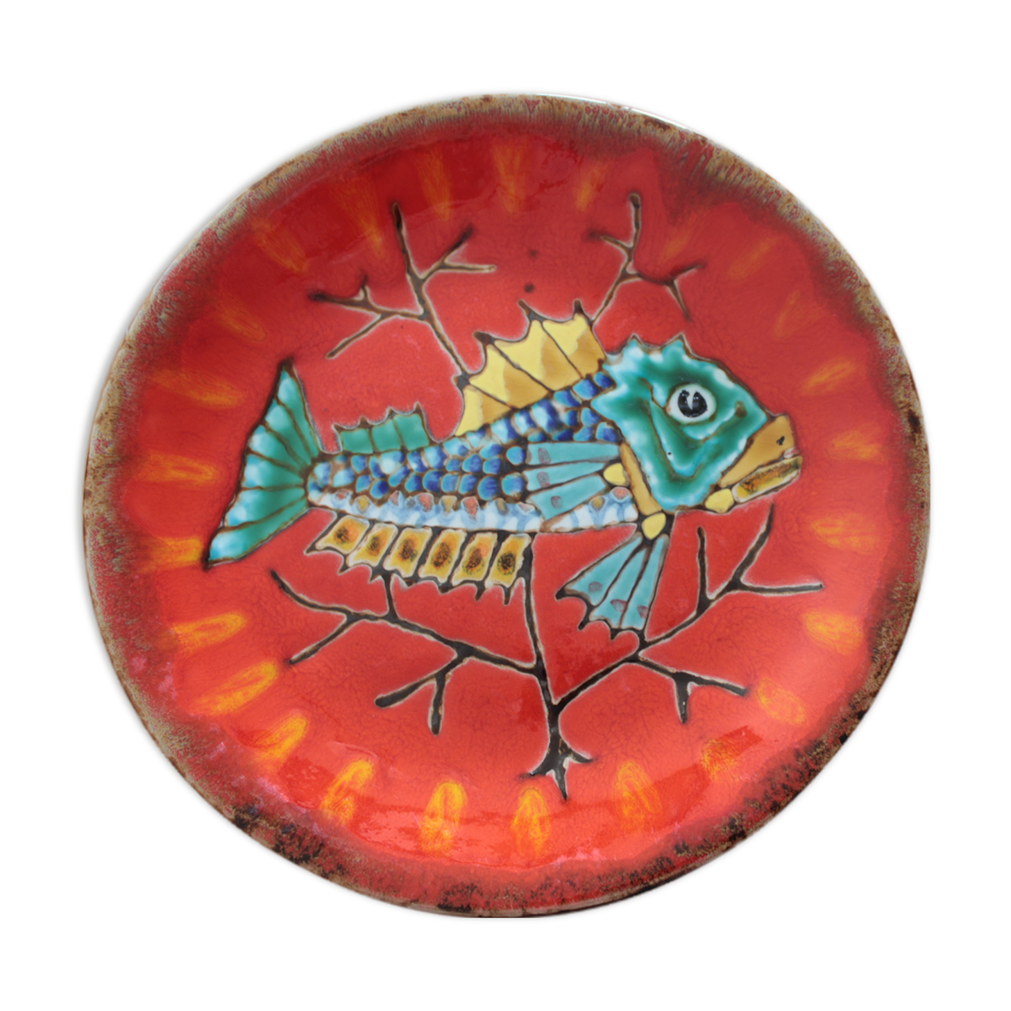Emile Rocher Saint Renan Earthenware Plate