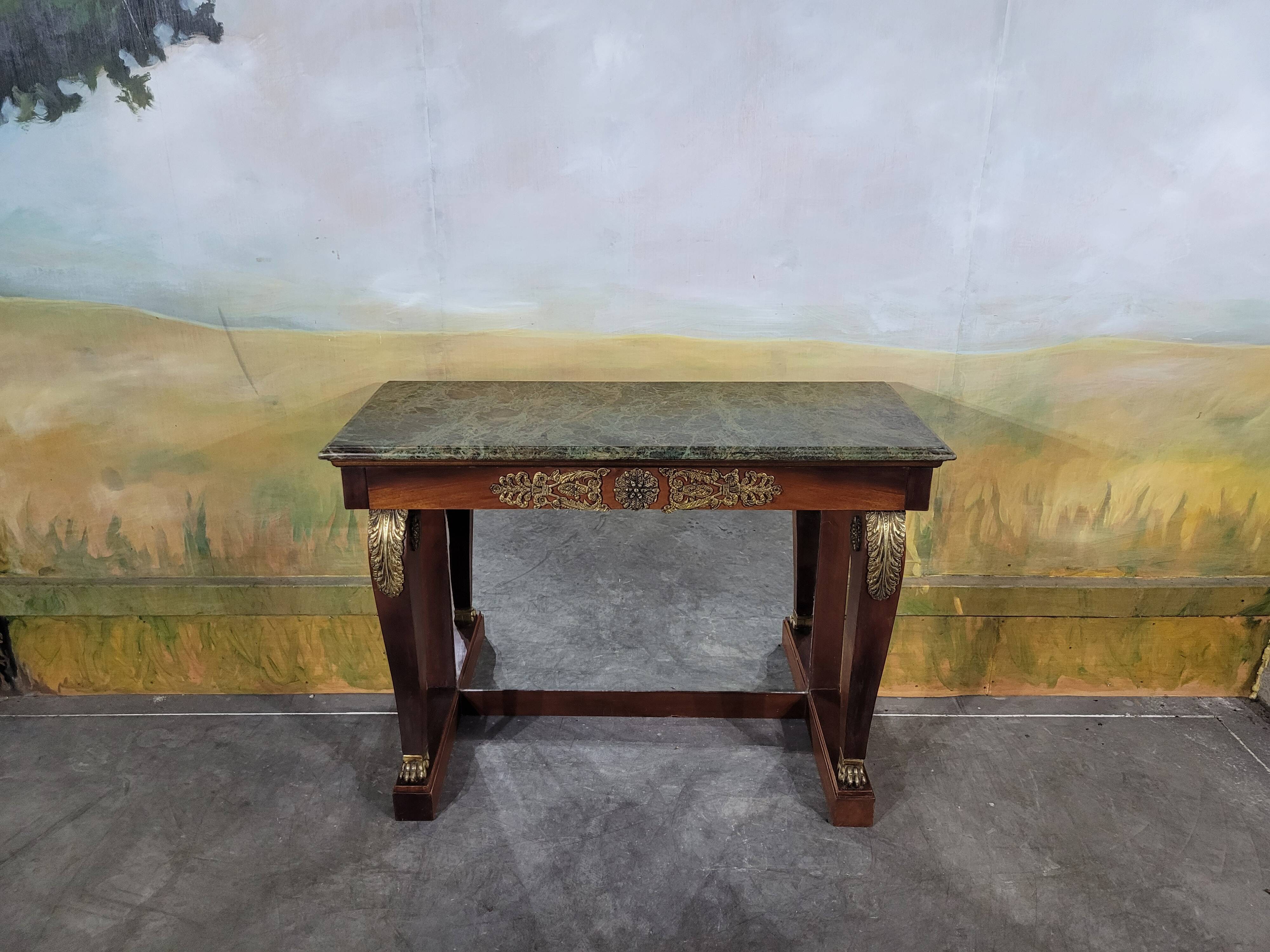 Napoleon III style mahogany console table
