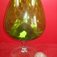 Vase vert en forme de verre à cognac vintage 70'