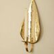 Single mid-century Swedish brass sconce