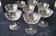 8 Coupes à champagne vintage Décor gravé