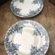 Lot of 2 plates for dessert Terre de Fer décor Louis XV