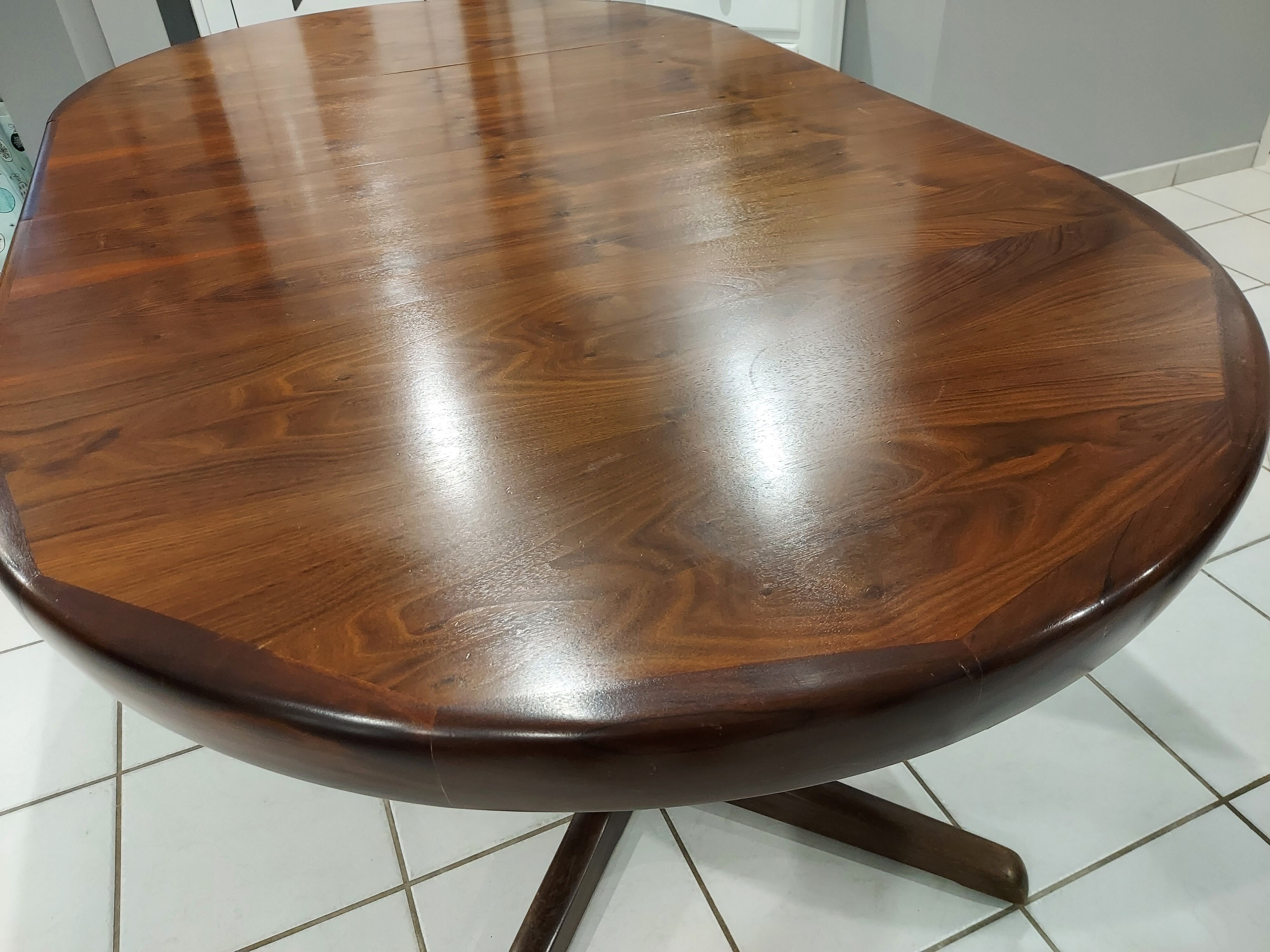 Extendable dining table baumann vintage 1970s baumann