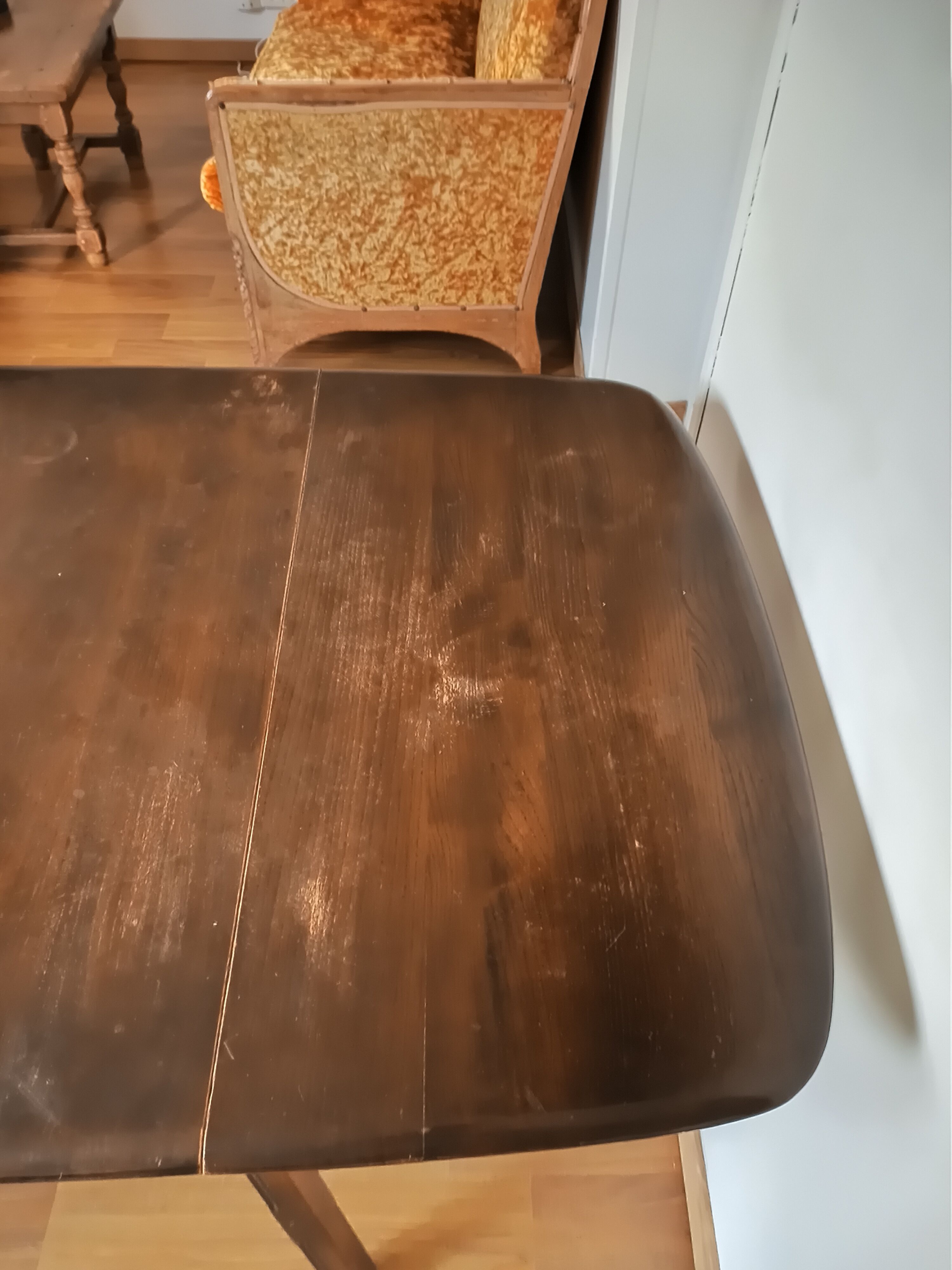 Wooden table with flaps